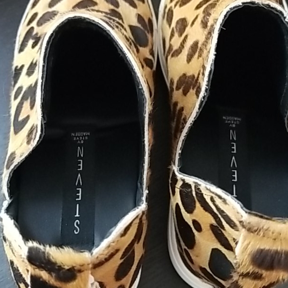 Steve Maden Leopard Fur Platform Shoes - Picture 12 of 16